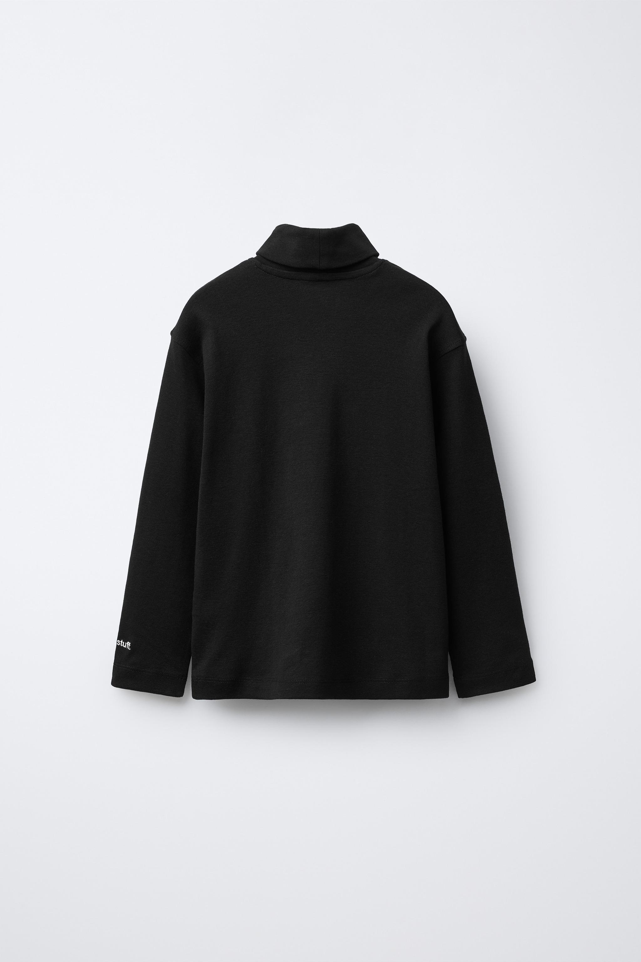 EMBROIDERED TURTLENECK T-SHIRT